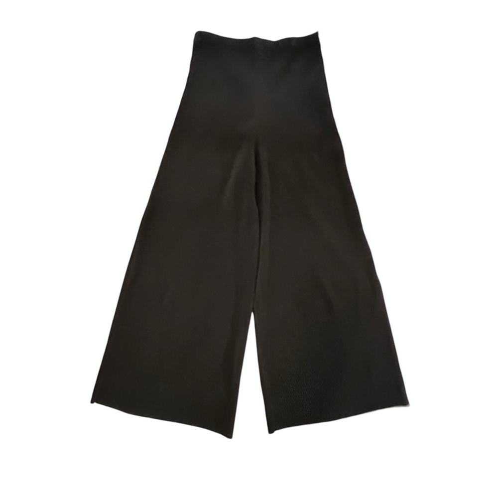 Alquema High Rise Wide Leg Micro Pleated Palazzo Trouser Pants Black Australia S - Picture 3 of 15